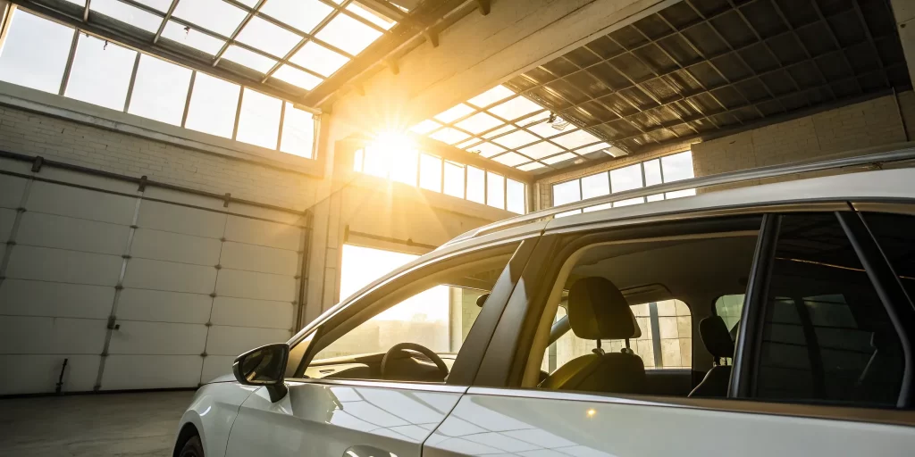 A car's sunroof, a key factor in how much it costs to replace the glass.
